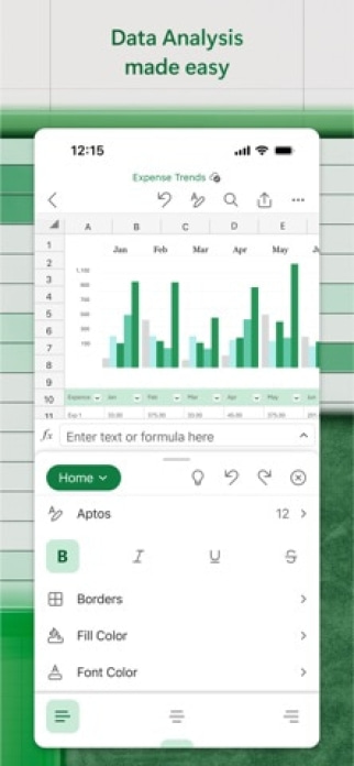 Microsoft Excel Smartphone-Screenshot2