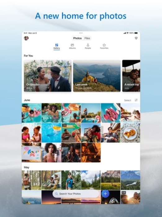 Microsoft OneDrive Tablet-Screenshot