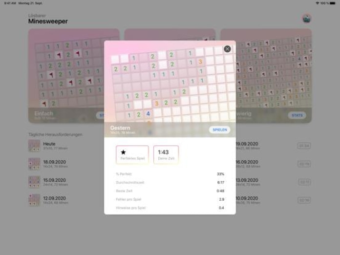 Mineswifter (Minesweeper) Tablet-Screenshot5