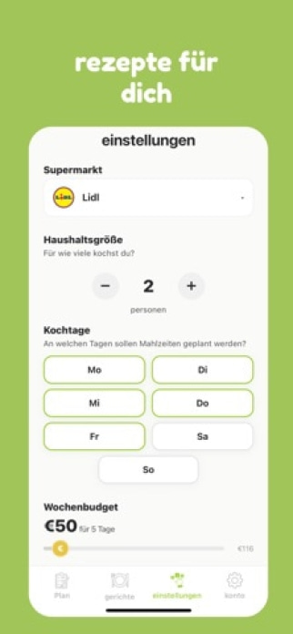mise – Essensplaner Smartphone-Screenshot4