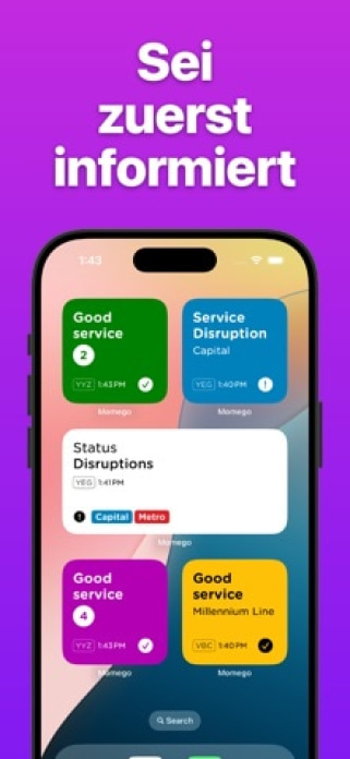 Momego: Bus, Bahn & ÖPNV Info Smartphone-Screenshot4