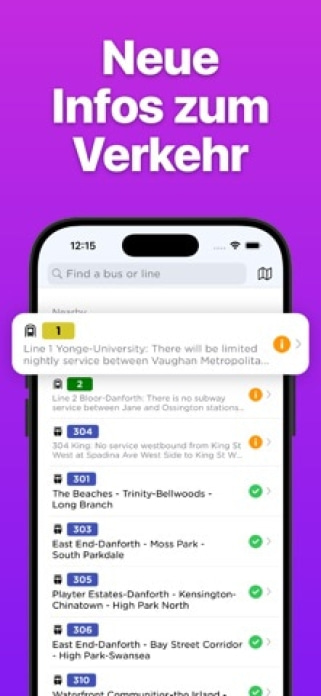 Momego: Bus, Bahn & ÖPNV Info Smartphone-Screenshot6