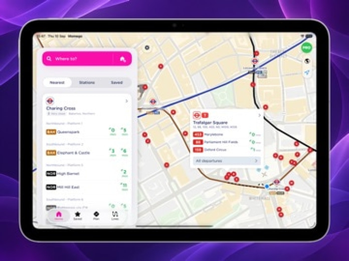 Momego: Bus, Bahn & ÖPNV Info Tablet-Screenshot
