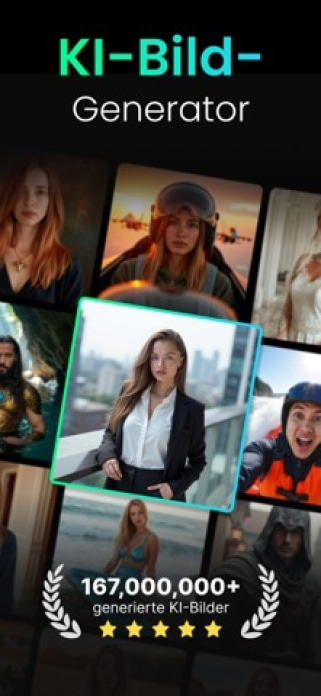 Momo: Fotos & Videos mit KI Smartphone-Screenshot