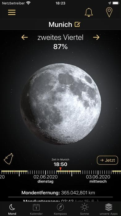 Mondphasen + Mondkalender Smartphone-Screenshot3