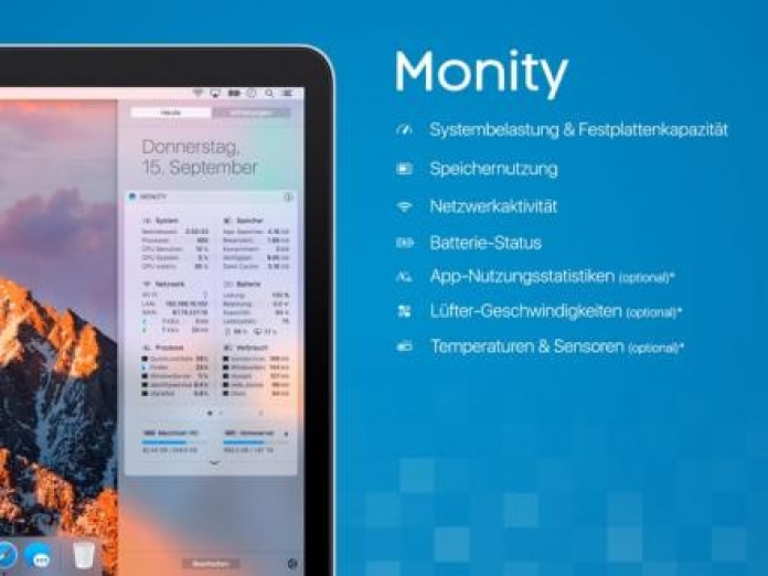 Monity Smartphone-Screenshot