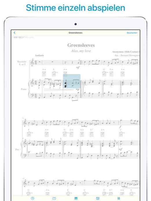 Musik Noten Scanner & Leser Tablet-Screenshot5