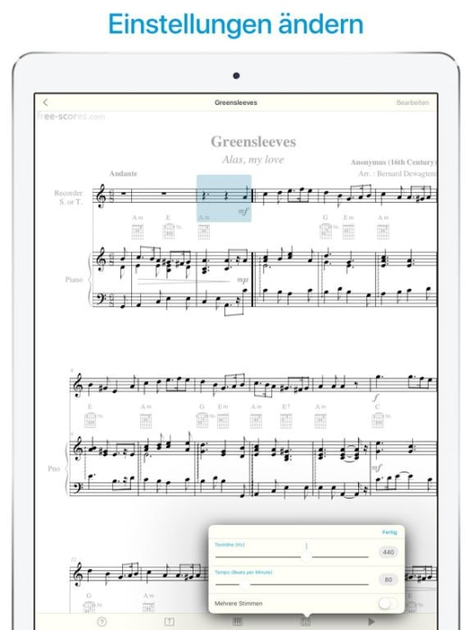 Musik Noten Scanner & Leser Tablet-Screenshot6