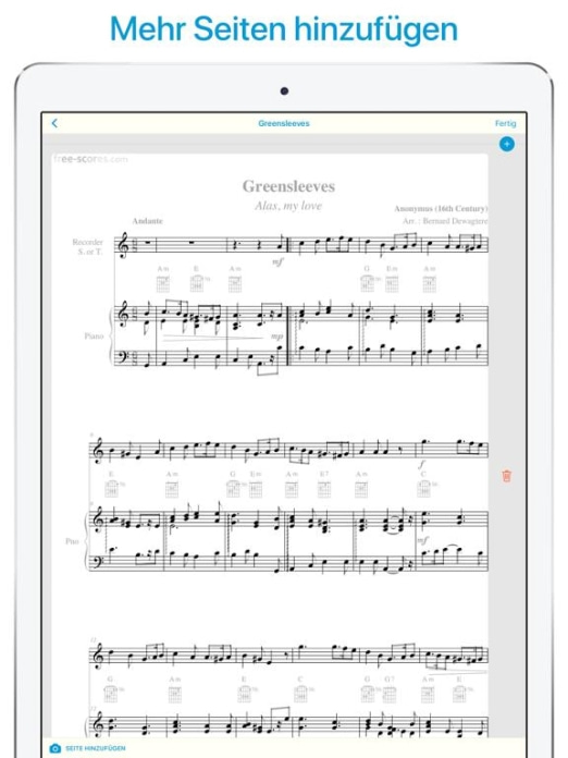 Musik Noten Scanner & Leser Tablet-Screenshot7