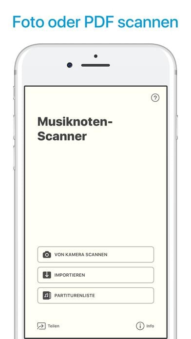 Musik Noten Scanner & Leser Smartphone-Screenshot