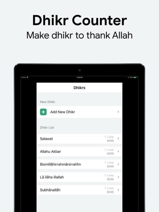 Muslim: Gebetszeiten, Qibla Tablet-Screenshot4