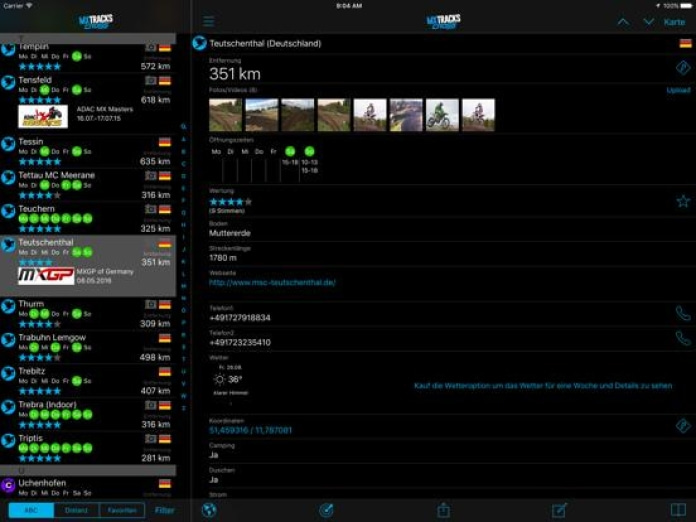 mx tracks Tablet-Screenshot