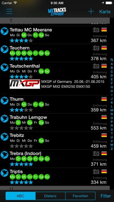mx tracks Smartphone-Screenshot