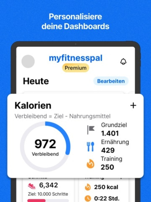 MyFitnessPal: Kalorien Tracker Tablet-Screenshot7