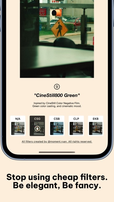 Negative - Film Look Filter. Smartphone-Screenshot3