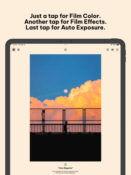 Negative - Film Look Filter. Tablet-Screenshot2