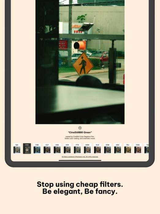 Negative - Film Look Filter. Tablet-Screenshot3