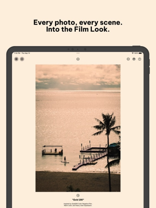 Negative - Film Look Filter. Tablet-Screenshot6