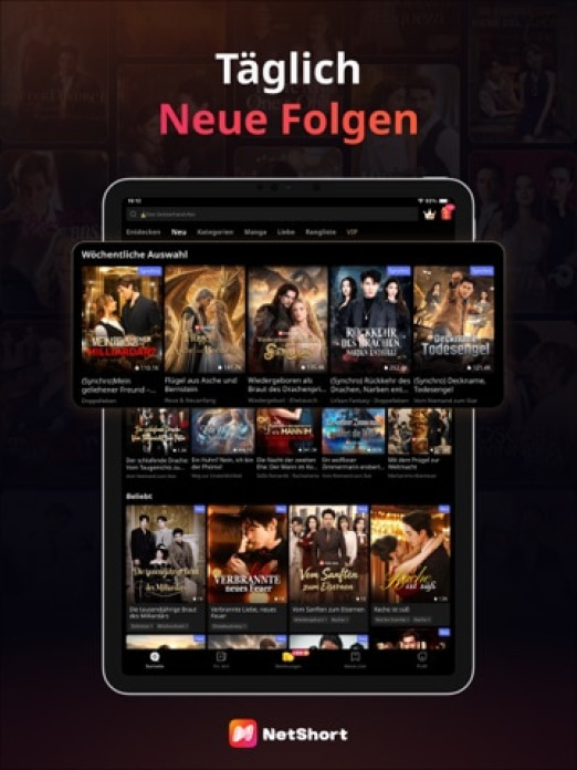 NetShort -Beliebte Dramen & TV Tablet-Screenshot4