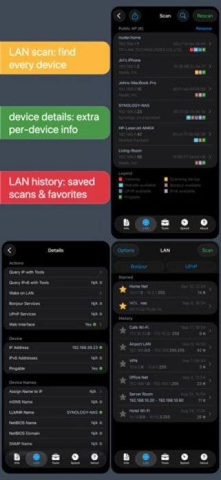 Network Analyzer Pro: IP Tools Smartphone-Screenshot