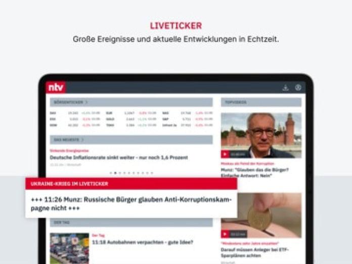 ntv Nachrichten Tablet-Screenshot3