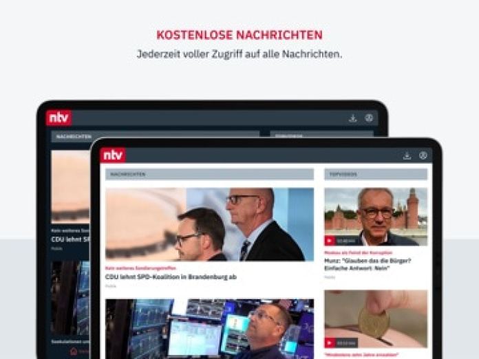 ntv Nachrichten Tablet-Screenshot