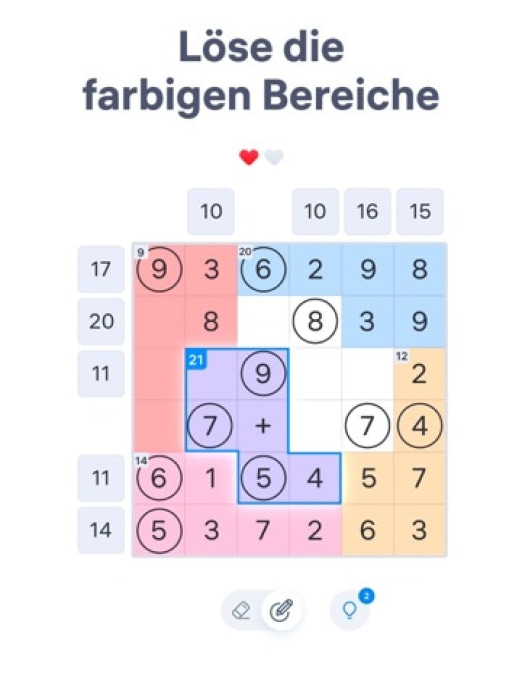 Number Sums &ndash; Zahlenr&auml;tsel Tablet-Screenshot2
