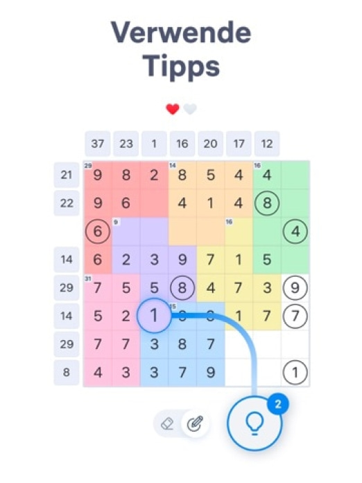 Number Sums &ndash; Zahlenr&auml;tsel Tablet-Screenshot6