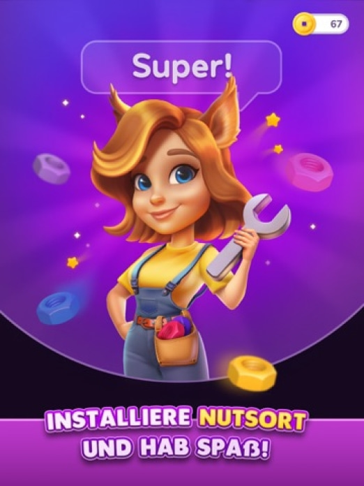 Nut Sort: Color Sorting Game Tablet-Screenshot7