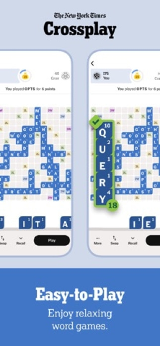 NYT Crossplay: Word Games Smartphone-Screenshot
