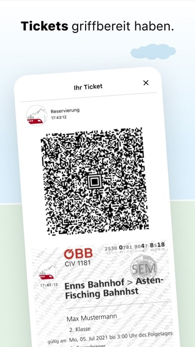 ÖBB Tickets Smartphone-Screenshot2
