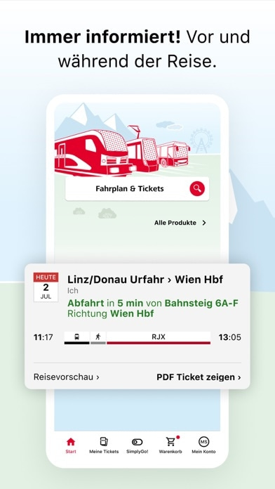 ÖBB Tickets Smartphone-Screenshot3
