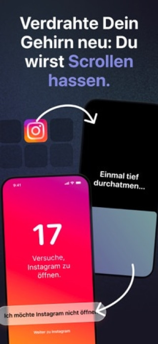 one sec | App Zeitlimit Sperre Smartphone-Screenshot2