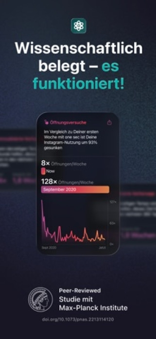 one sec | App Zeitlimit Sperre Smartphone-Screenshot4