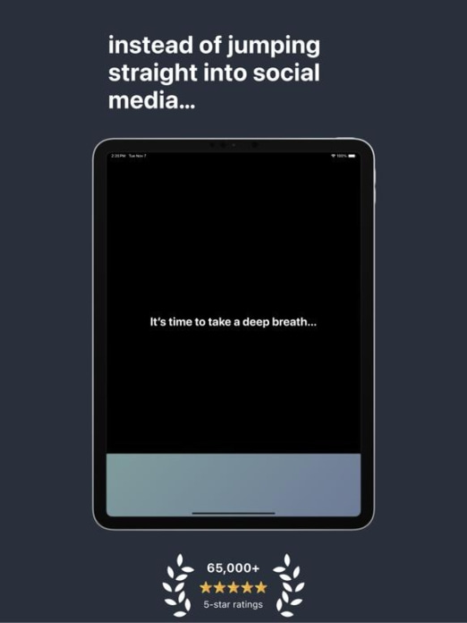 one sec | App Zeitlimit Sperre Tablet-Screenshot2