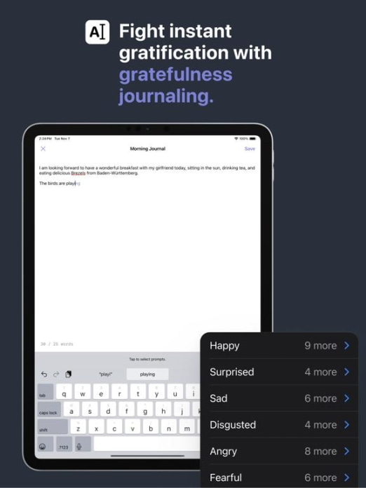 one sec | App Zeitlimit Sperre Tablet-Screenshot5