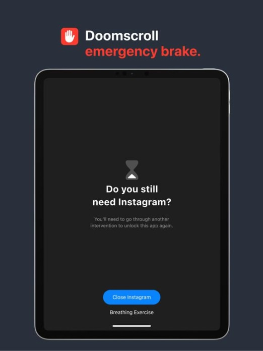 one sec | App Zeitlimit Sperre Tablet-Screenshot6