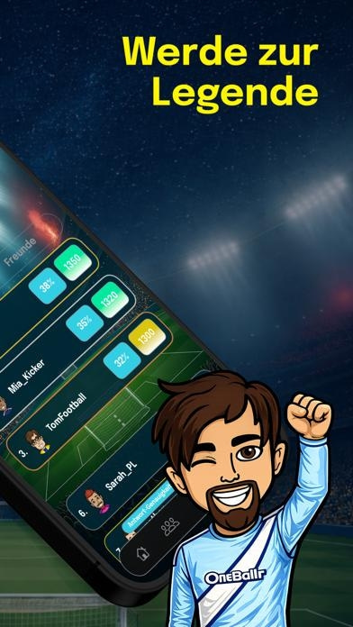 OneBallr - Fu&szlig;ball Quiz Duell Smartphone-Screenshot9