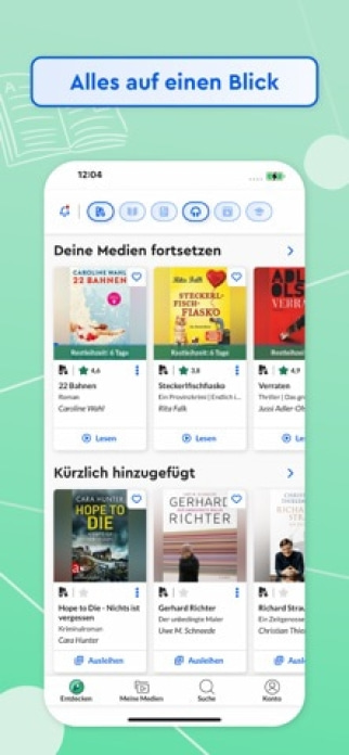 Onleihe 3 Smartphone-Screenshot
