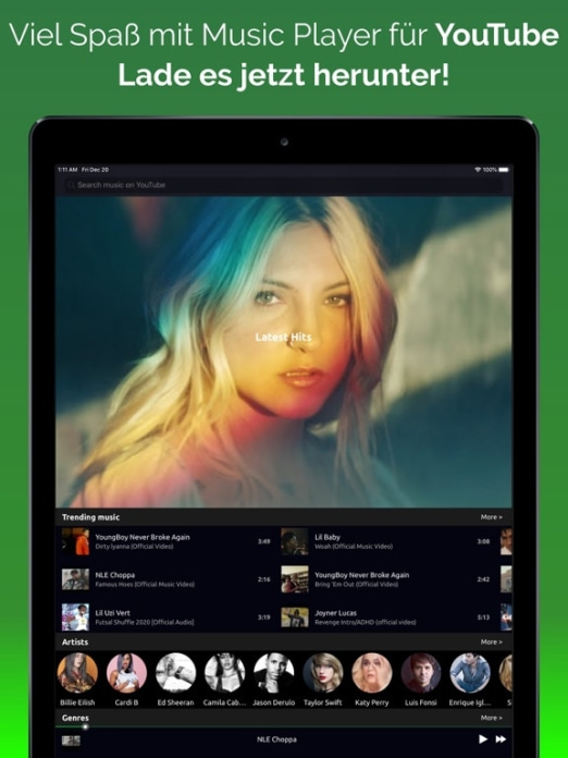 Online Musik & Video Player Tablet-Screenshot10