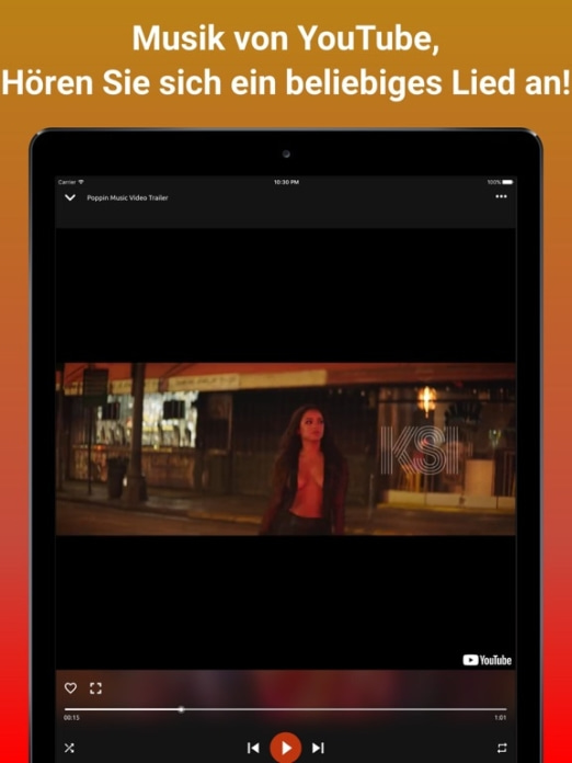 Online Musik & Video Player Tablet-Screenshot2