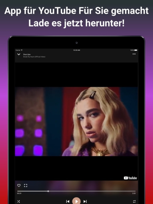 Online Musik & Video Player Tablet-Screenshot3