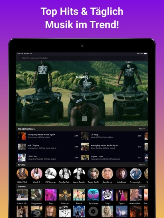 Online Musik & Video Player Tablet-Screenshot7