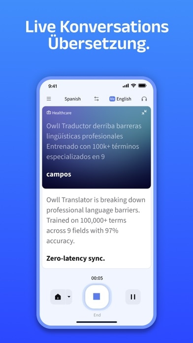 Owll Translator: KI-Sprachklon Smartphone-Screenshot2