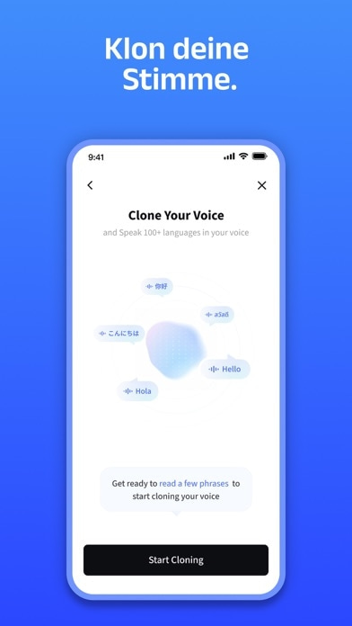 Owll Translator: KI-Sprachklon Smartphone-Screenshot3