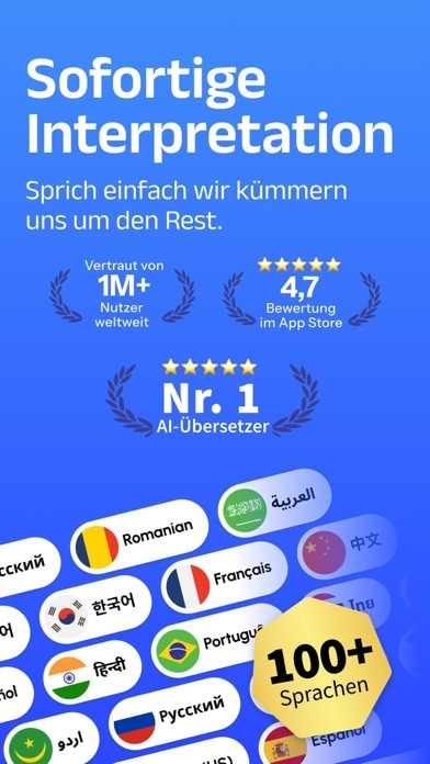 Owll Translator: KI-Sprachklon Smartphone-Screenshot
