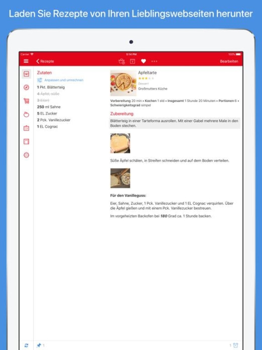 Paprika Rezept-Manager 3 Tablet-Screenshot2
