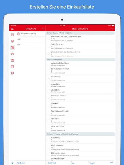 Paprika Rezept-Manager 3 Tablet-Screenshot3