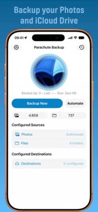 Parachute Backup Mobile Smartphone-Screenshot