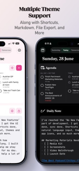 Parchment: Agenda & Daily Note Smartphone-Screenshot4